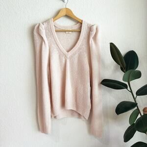 Nation LTD Blush V-Neck Sweater